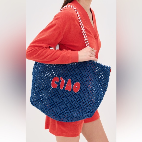Clare V L'Été Blur Crochet Ciao Tote - Picture 4 of 10